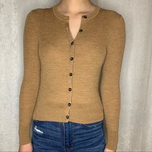 Banana Republic Brown Cardigan Petite XXS